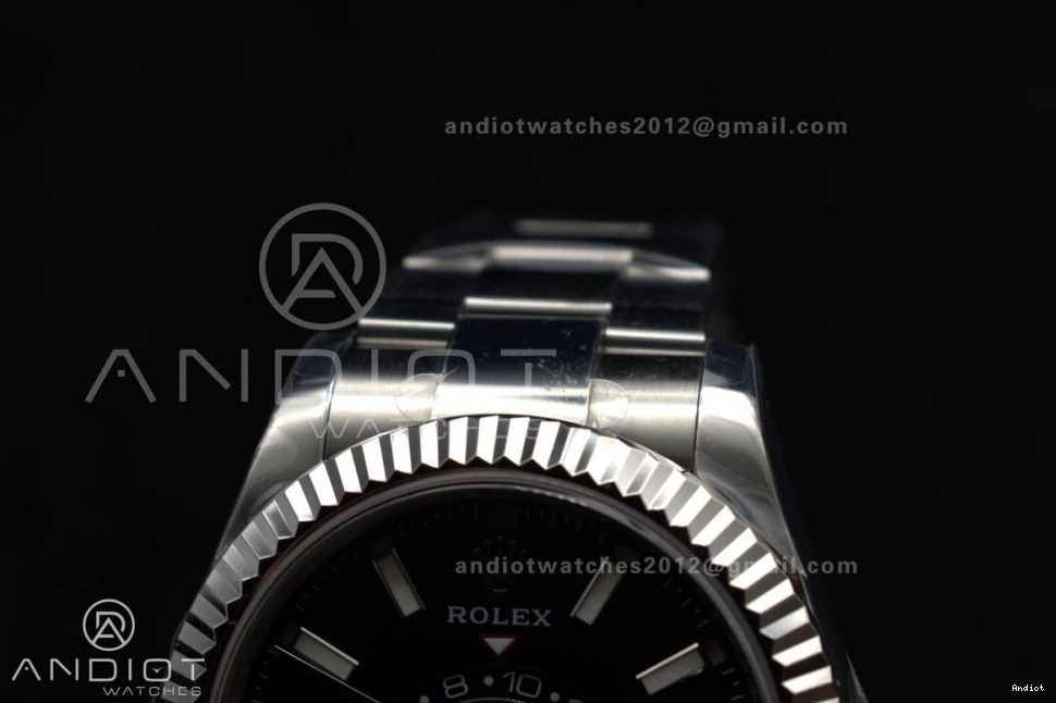 on 326934 ZF Edition Dial Black SS SS Bracelet 904L A2824 Sky-Dweller Best 1:1 0418